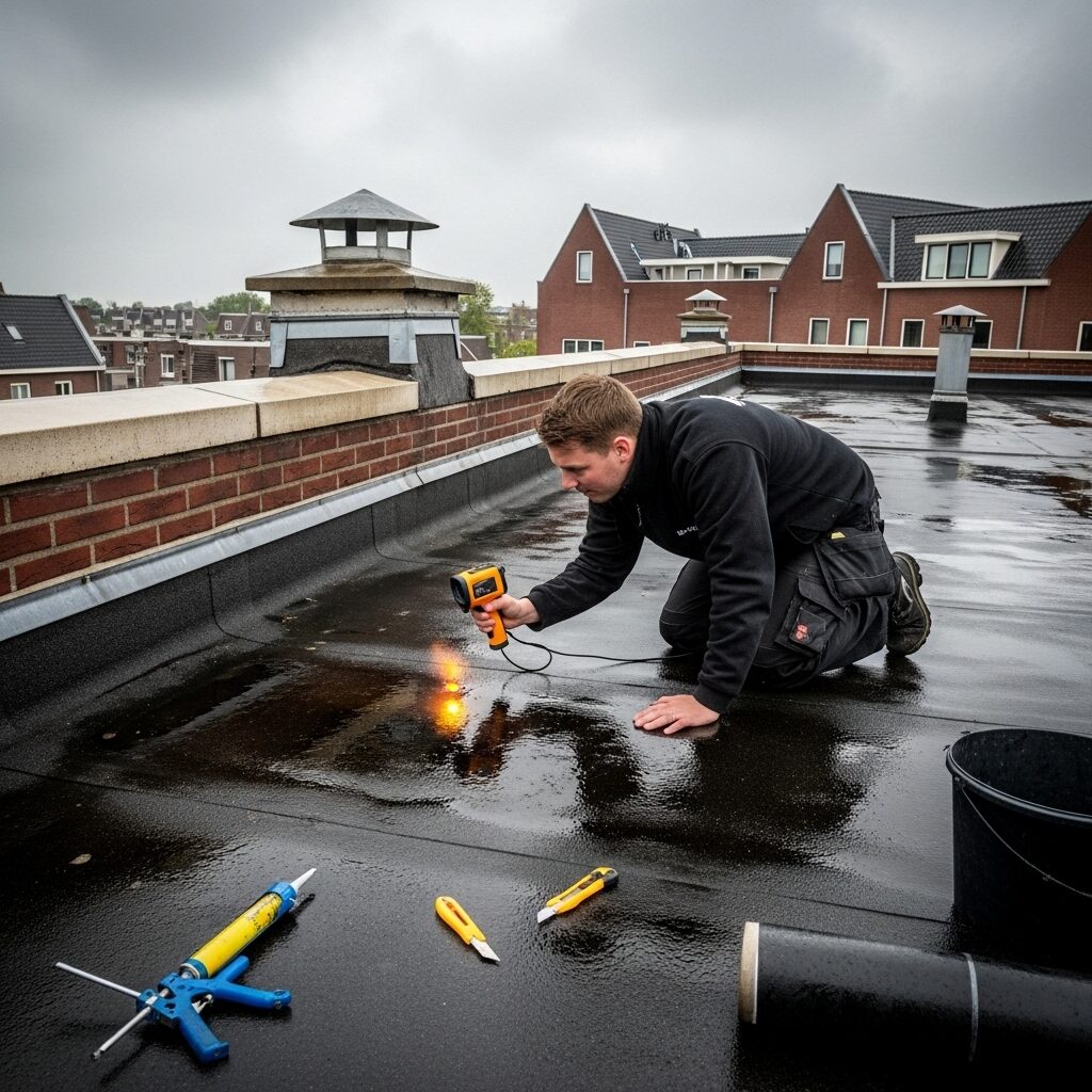 Lekkage dakbedekking